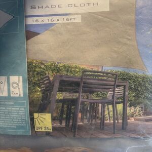 Sun Shade Cloth Outdoor Patio Deck Canopy UPF 35+ Protection 16”x16”x 16” 4 PC